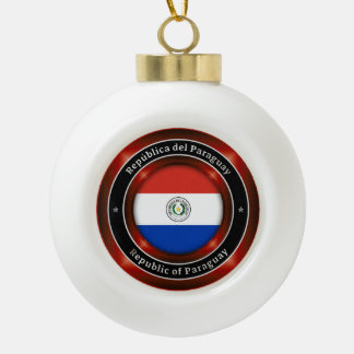 Republik Paraguay Keramik Kugel-Ornament