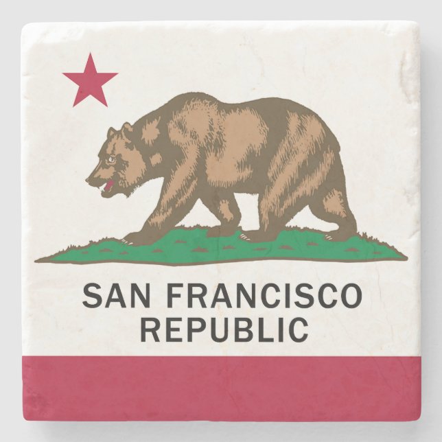 Republik San Francisco Steinuntersetzer (Vorderseite)
