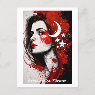 Republik Türkiye Postcard - Welt der Frauen Postkarte