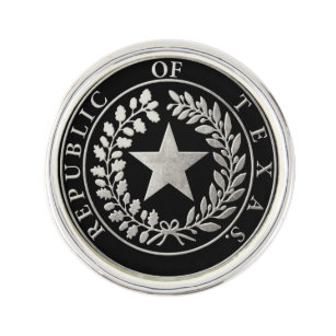 Republik von Texas-Siegel Anstecknadel