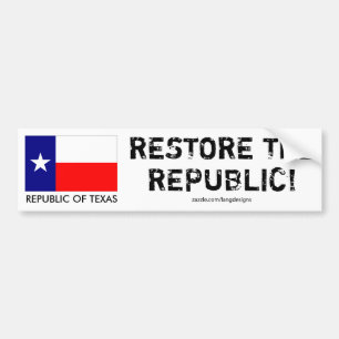 Republik von Texas - STELLEN Sie DIE REPUBLIK Autoaufkleber