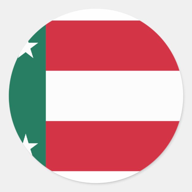 Republik Yucatan, Mexiko Runder Aufkleber (Vorderseite)