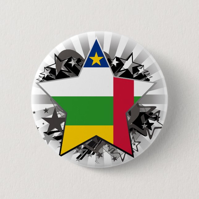 Republik- Zentralafrikastern Button (Vorderseite)