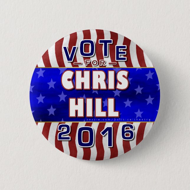 Republikaner 2016 Chris-Hügel-Präsidenten-Wahl Button (Vorderseite)
