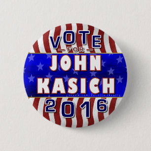 Republikaner 2016 John-Kasich Präsidenten-Wahl Button