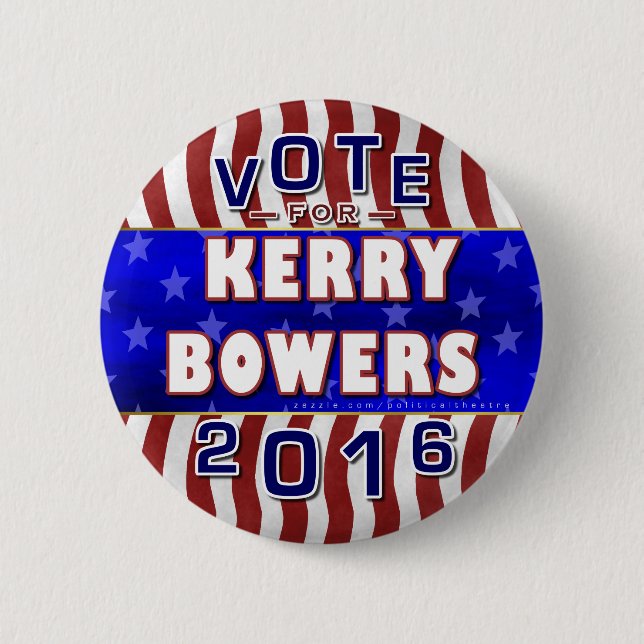 Republikaner 2016 Kerrybowers-Präsidenten-Wahl Button (Vorderseite)