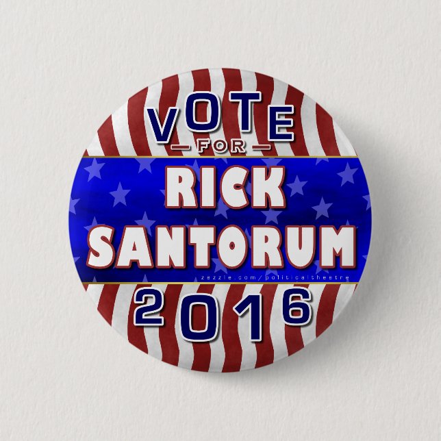 Republikaner 2016 Rick-Santorum Präsidenten-Wahl Button (Vorderseite)