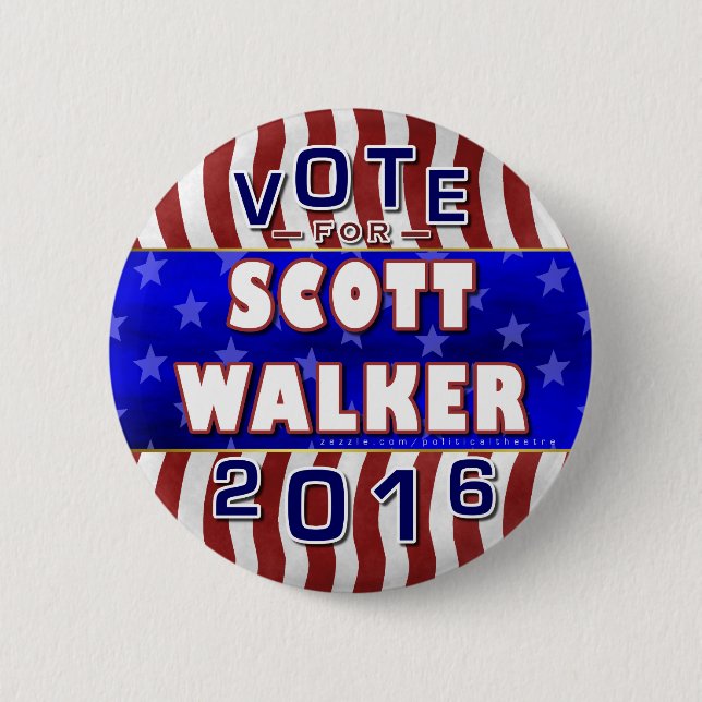 Republikaner 2016 Scott-Wanderer-Präsidenten-Wahl Button (Vorderseite)
