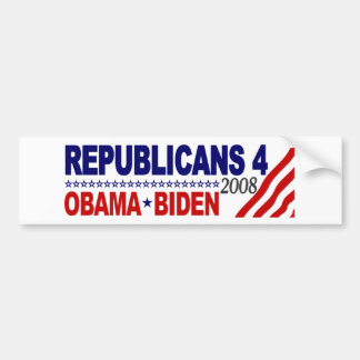 Republikaner 4 Obama Biden Autoaufkleber