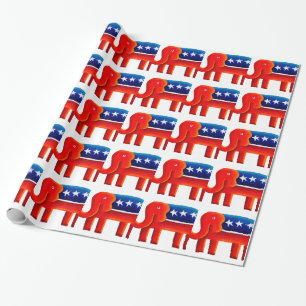 Republikaner Elefant Geschenkpapier