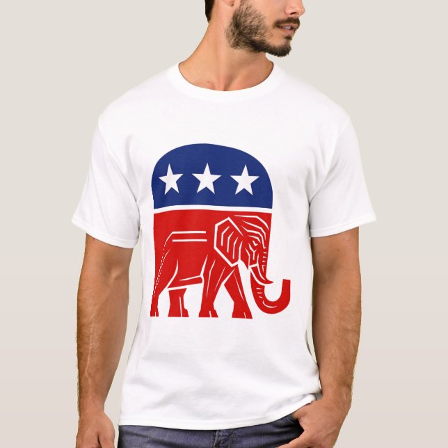 🐘 Republikaner Elephant Conservative T-Shirt (Vorderseite)