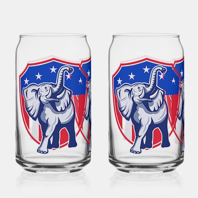 Republikaner Elephant Dosenglas (Vorderseite)