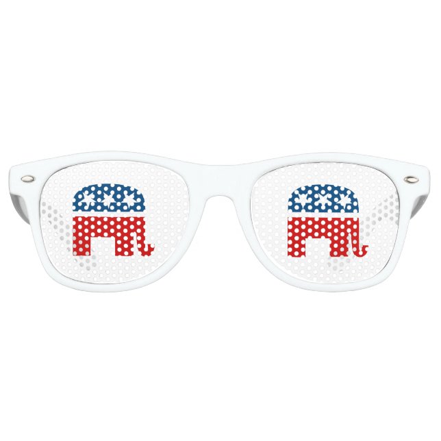 Republikaner Elephant Partybrille (Vorderseite)