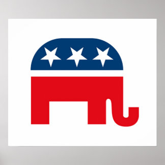 Republikaner Elephant Poster