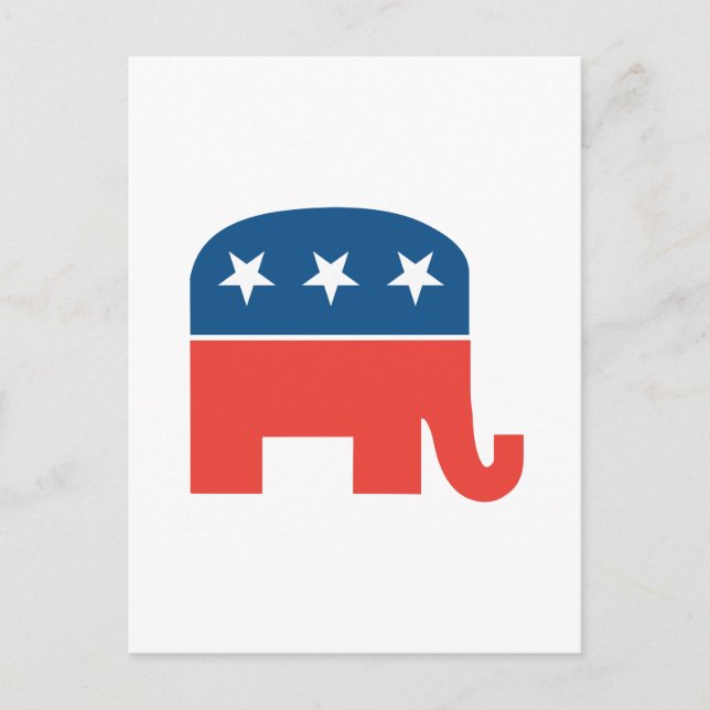 Republikaner Elephant Postkarte (Vorderseite)