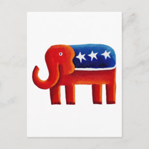 Republikaner Elephant Postkarte