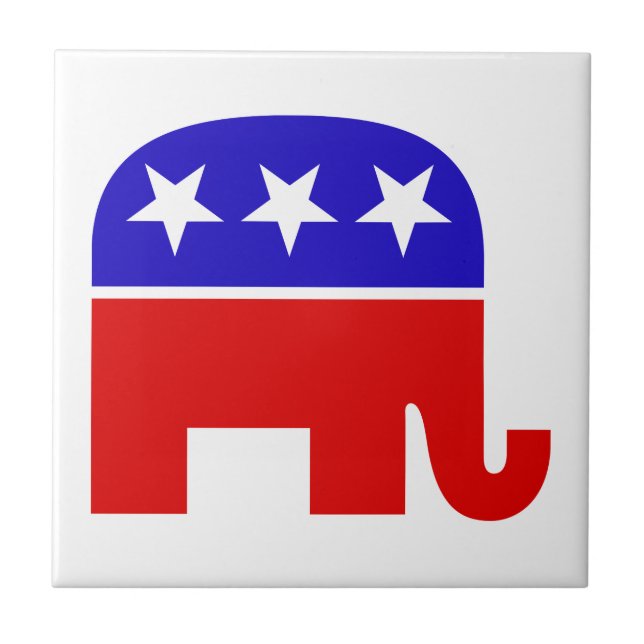 Republikaner Elephant Tile Fliese (Vorderseite)