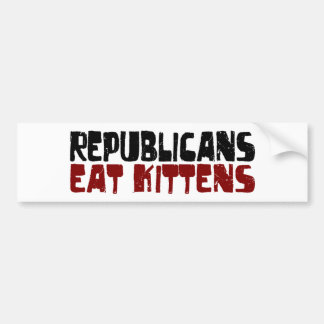 Republikaner essen Kätzchen Autoaufkleber