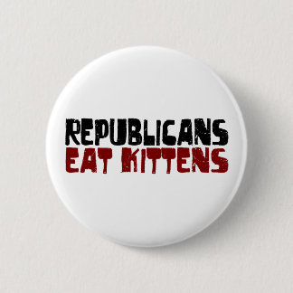 Republikaner essen Kätzchen Button