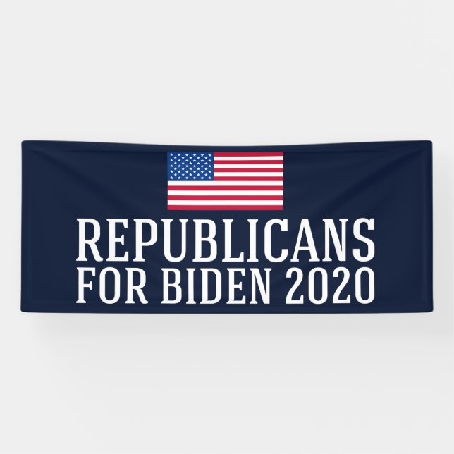 Republikaner für Biden 2020 Banner (Horizontal)