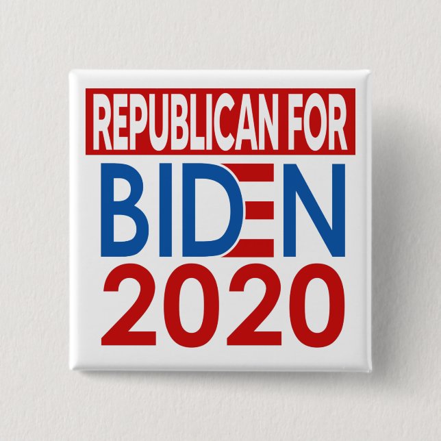 Republikaner für Biden 2020 Button (Vorderseite)