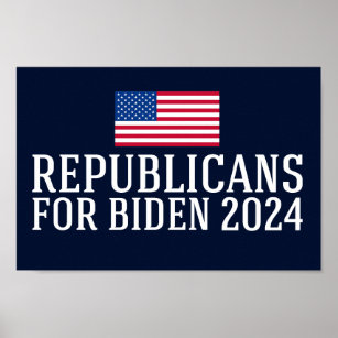 Republikaner für Biden 2024 Poster