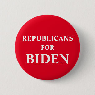Republikaner für Biden Button