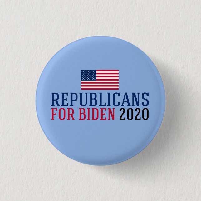 Republikaner für Joe Biden 2020 Button (Vorderseite)