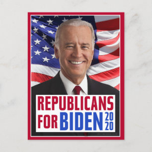 Republikaner für Joe Biden 2020 US-Präsident Foto Postkarte