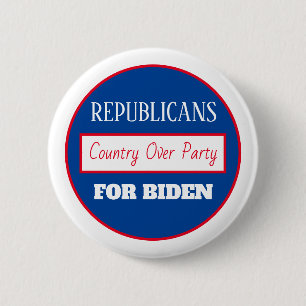 Republikaner für Joe Biden, Land für Party Button