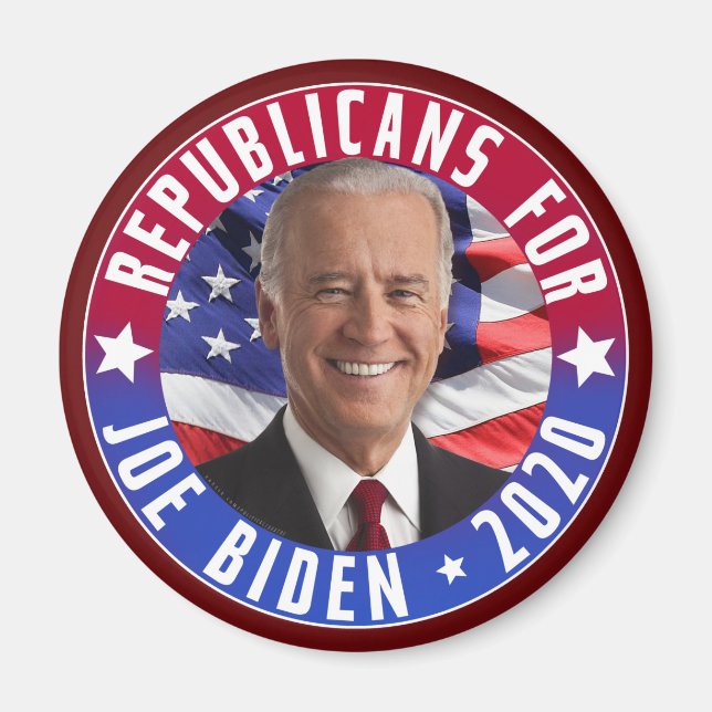 Republikaner für Joe Biden US-Präsident Foto 2020 Magnet (Vorne)