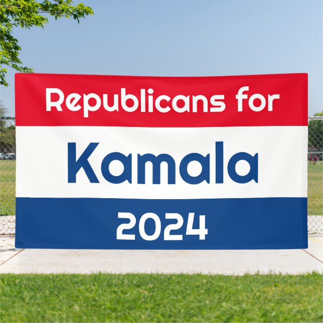 Republikaner für Kamala Harris 2024 riesig Banner (Außenbereich)