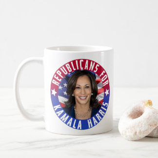 Republikaner für Kamala Harris Präsident Foto 2024 Kaffeetasse
