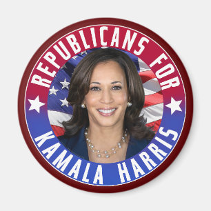 Republikaner für Kamala Harris Präsident Foto 2024 Magnet