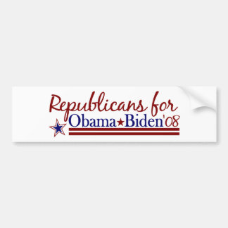 Republikaner für Obama Biden Autoaufkleber