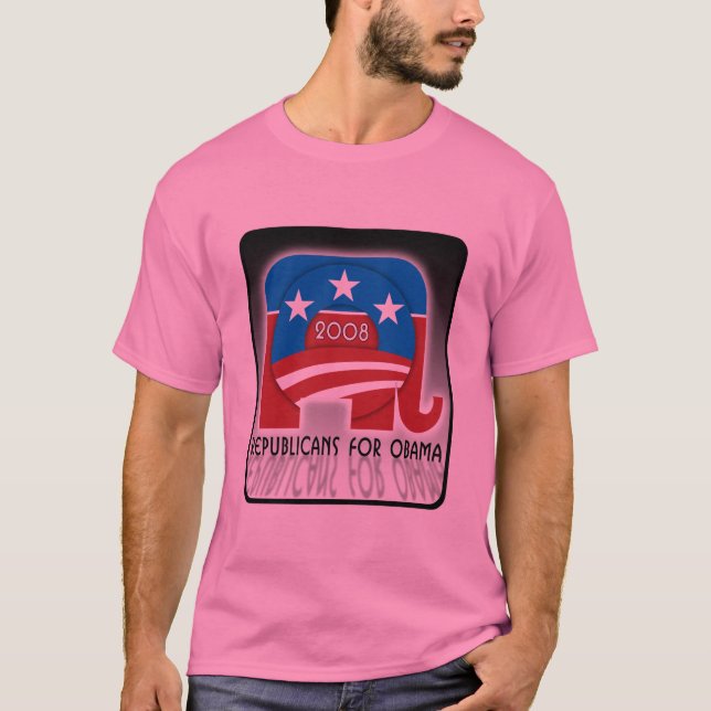Republikaner für Obama T-Shirt (Vorderseite)