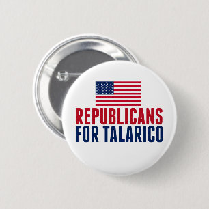 Republikaner für Talarico 2026 Wahl Button