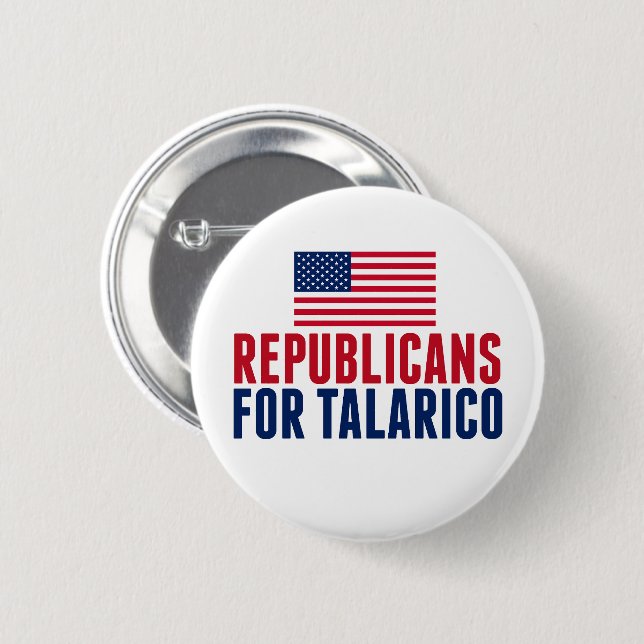 Republikaner für Talarico 2026 Wahl Button (Vorne & Hinten)