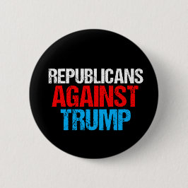 Republikaner gegen Donald Trump 2024 Black Button