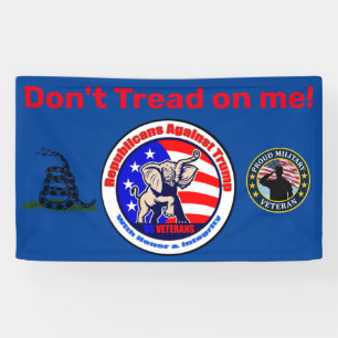 Republikaner gegen Trump Banner 3'x5'