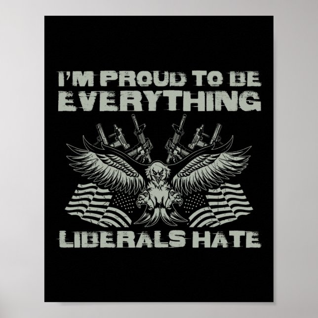 Republikaner Ich bin stolz alles zu sein, was Libe Poster (Vorne)