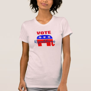 Republikaner mit Patriotic Elephant abstimmen T-Shirt