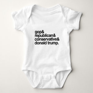 Republikaner und Konservativer und Donald Trump Baby Strampler