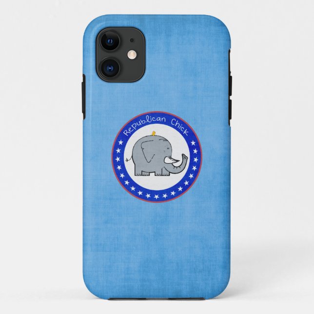 Republikanerin Mädchen iPhone Hülle (Rückseite)
