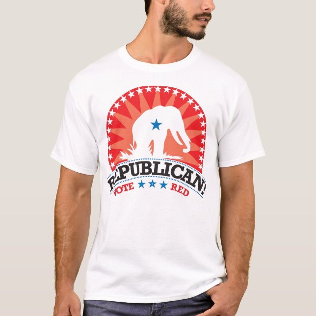 Republikanisch! Abstimmungs-Rot! T-Shirt (Vorderseite)