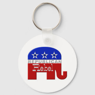 Republikanisch-Elefant Schlüsselanhänger
