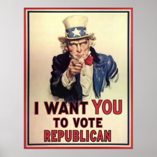 Republikanisch wählen poster