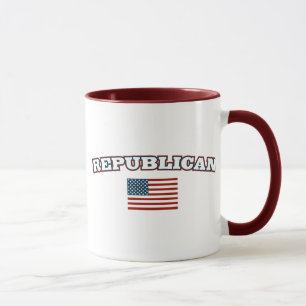 Republikanische amerikanische Flagge Tasse