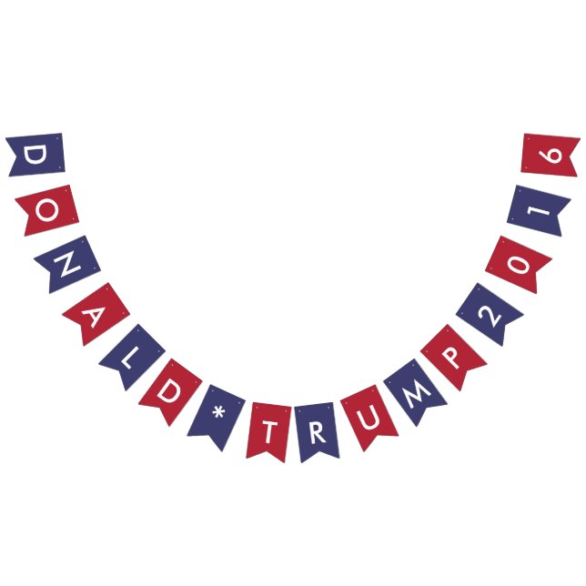 Republikanische Donald TrumpFlagge-Farben 2016 Wimpelkette (Alle)