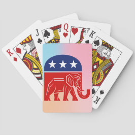 Republikanische Elefant-Politikkartenspiel Spielkarten